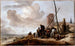 Una scena costiera - Philips Wouwerman — vista dell’opera