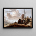 Una scena costiera - Philips Wouwerman — quadro incorniciato alla parete