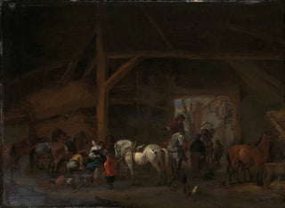 Una stalla - Philips Wouwerman — vista dell’opera