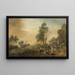 Una battuta di caccia al cervo - Philips Wouwerman — quadro incorniciato alla parete