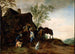 Fermata dei cavalieri a una locanda - Philips Wouwerman — vista dell’opera