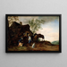 Fermata dei cavalieri a una locanda - Philips Wouwerman — quadro incorniciato alla parete