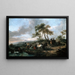 Fermata di una battuta di caccia - Philips Wouwerman — quadro incorniciato alla parete