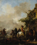 Fermata dei cavalieri - Philips Wouwerman — vista dell’opera