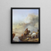 Atterrir un bateau - Philips Wouwerman — quadro incorniciato alla parete