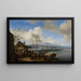 Paesani allegri e chiassosi in una locanda - Philips Wouwerman — quadro incorniciato alla parete
