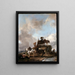 Paesani nei campi Raccolta del fieno - Philips Wouwerman — quadro incorniciato alla parete