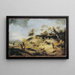 Banc de sable con viaggiatori - Philips Wouwerman — quadro incorniciato alla parete