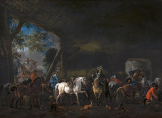 Philips Wouwerman - The Arrival at the Stable.webp