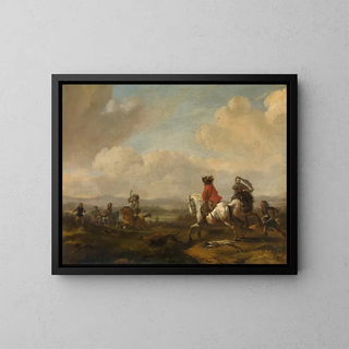 La conduite - Philips Wouwerman — quadro incorniciato alla parete