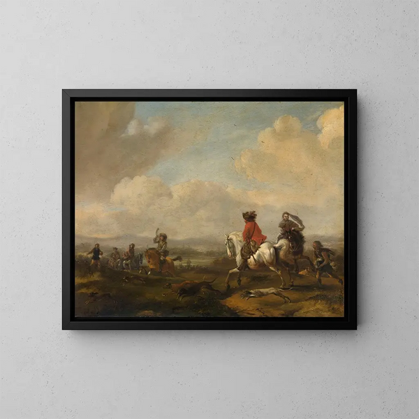 La conduite - Philips Wouwerman — quadro incorniciato alla parete