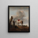 Le cheval gris - Philips Wouwerman — quadro incorniciato alla parete