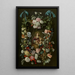 Sainte Dorothée entourée d'une guirlande di fiori - Philips de Marlier — quadro incorniciato alla parete