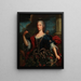 Ritratto di una dama in Diana - Scuola piemontese — quadro incorniciato alla parete