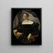 Ritratto di una donna - Pier Francesco Foschi — quadro incorniciato alla parete