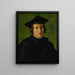 Ritratto di un uomo con cappello nero - Pier Francesco Foschi — quadro incorniciato alla parete