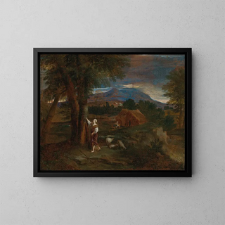 Pier Francesco Mola - Erminia Carving The Name Of Tancred On A Tree.webp