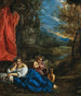 Flore e il bambino Bacco in un paesaggio boscoso - Pier Francesco Mola — vista dell’opera
