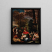 San Giovanni Battista che predica - Pier Francesco Mola — quadro incorniciato alla parete