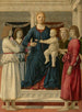 Madonna col Bambino in trono con quattro angeli - Piero della Francesca — vista dell’opera