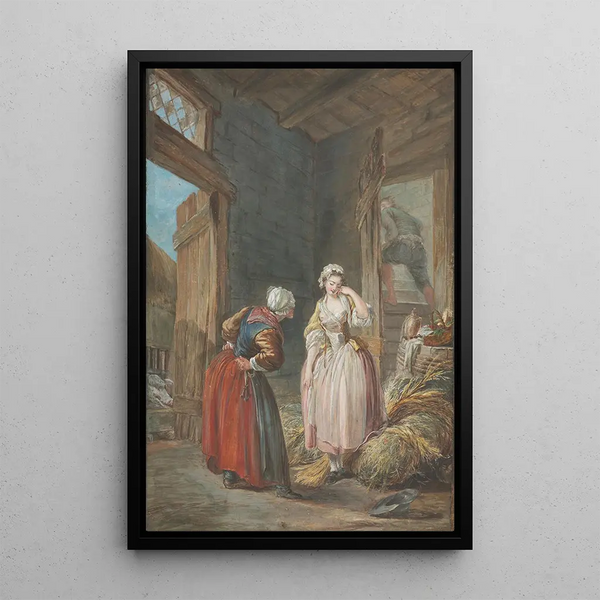 Les Amants surpris - Pierre-Antoine Baudouin — quadro incorniciato alla parete