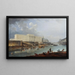 L'Hôtel de la Monnaie, il quai de Conti e la Senna visti dalla punta della Città - Pierre-Antoine Demachy — quadro incorniciato alla parete