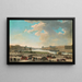 Vista di Parigi presa da Place Dauphine - Pierre-Antoine Demachy — quadro incorniciato alla parete
