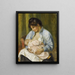 Una donna che allatta un bambino - Pierre-Auguste Renoir — quadro incorniciato alla parete