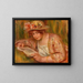 Andre con cappello che legge - Pierre-Auguste Renoir — quadro incorniciato alla parete