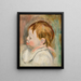 Testa di bambino di profilo sinistro - Pierre - Auguste Renoir — quadro incorniciato alla parete