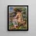 Bagnante con biancheria - Pierre-Auguste Renoir — quadro incorniciato alla parete