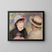 Coppia in barca - Pierre-Auguste Renoir — quadro incorniciato alla parete