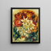 Bouquet di narcisi e rose - Pierre-Auguste Renoir — quadro incorniciato alla parete