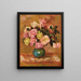 Bouquet di rose in un vaso - Pierre-Auguste Renoir — quadro incorniciato alla parete