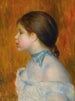Busto di giovane ragazza con nastro blu - Pierre-Auguste Renoir — vista dell’opera