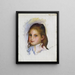 Bambino con capelli castani - Pierre-Auguste Renoir — quadro incorniciato alla parete
