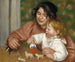 Bambino con giocattoli, Gabrielle e il figlio dell'artista Jean - Pierre-Auguste Renoir — vista dell’opera