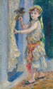 Bambino con un uccello Mademoiselle Fleury in costume algerino - Pierre-Auguste Renoir — vista dell’opera