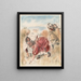 Bambini che giocano a pallone - Pierre-Auguste Renoir — quadro incorniciato alla parete