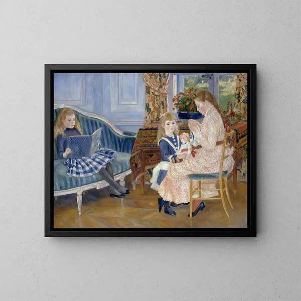 L'Après-midi des enfants à Wargemont - Pierre-Auguste Renoir — quadro incorniciato alla parete