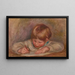 Claude Renoir che dipinge - Pierre-Auguste Renoir — quadro incorniciato alla parete