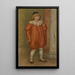 Claude Renoir in costume da clown - Pierre-Auguste Renoir — quadro incorniciato alla parete