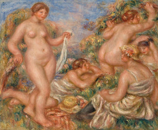 Composition cinque bagnanti - Pierre-Auguste Renoir — vista dell’opera