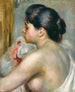 Donna dai capelli neri - Pierre-Auguste Renoir — vista dell’opera