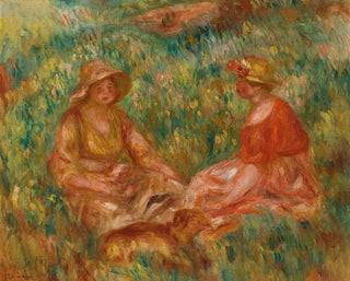 Due donne nell'erba - Pierre-Auguste Renoir — vista dell’opera