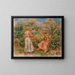 Due donne nel giardino a Cagnes - Pierre-Auguste Renoir — quadro incorniciato alla parete