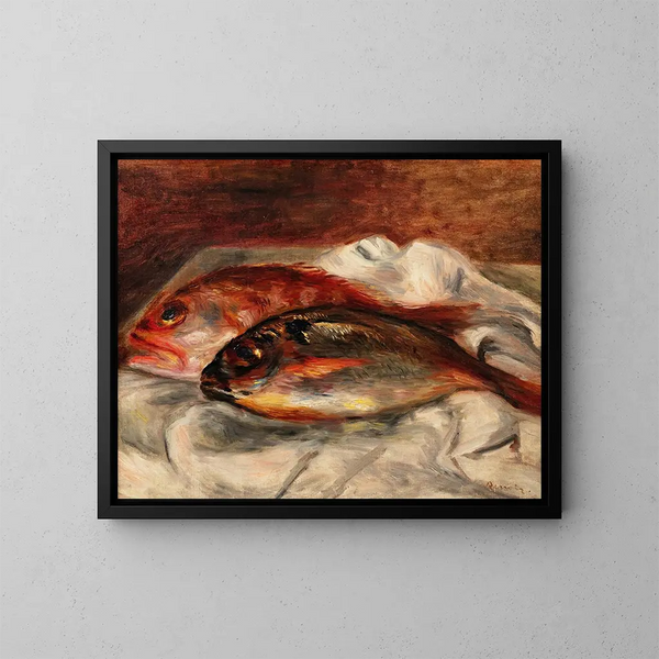 Dorade e scorfano - Pierre-Auguste Renoir — quadro incorniciato alla parete
