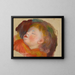 Bambino addormentato - Pierre-Auguste Renoir — quadro incorniciato alla parete