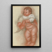 Enfant nudo in piedi - Pierre-Auguste Renoir — quadro incorniciato alla parete