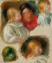 Studio di bambini e giovane donna - Pierre-Auguste Renoir — vista dell’opera